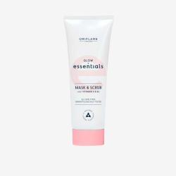 Maska a peeling 2v1 s vitamínem E a B3 Glow Essentials