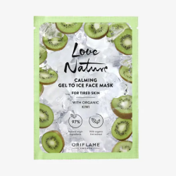 Zklidňující pleťová maska s bio kiwi Gel to Ice Love Nature