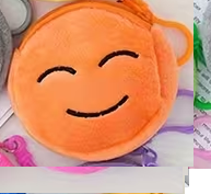 Plyšová peněženky s obličejem
