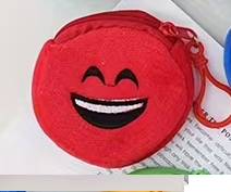 Plyšová peněženky s obličejem