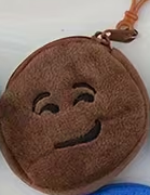 Plyšová peněženky s obličejem