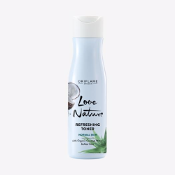 Osvěžující pleťová voda s bio kokosovou vodou a aloe vera Love Nature