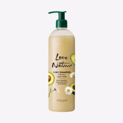 Šampon 2v1 s avokádovým olejem a heřmánkem Love Nature