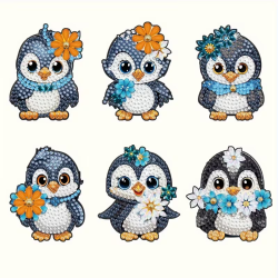 Diamantové tvoření Tučňák